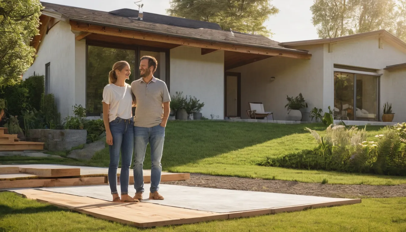 A homeowner reviewing a patio layout with a local provider in the La Plata area